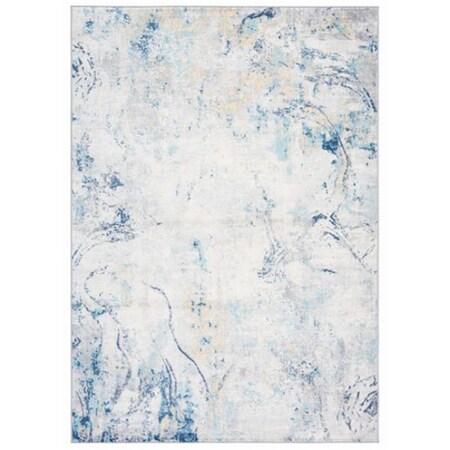 Safavieh 6 ft.-7 in. x 6 ft.-7 in. Jasper Flat Weave Square Rug Ivory & Blue JSP129A-7SQ